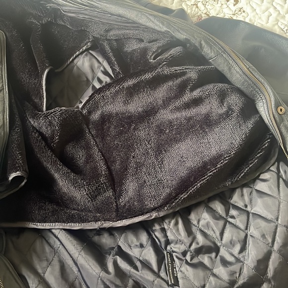 1 XL Loco Signature Black Leather Winter Trenchcoat - Picture 5 of 8
